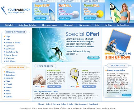 online&nbsp;site template