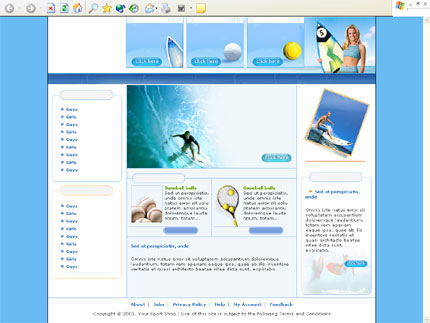 shop&nbsp;website template