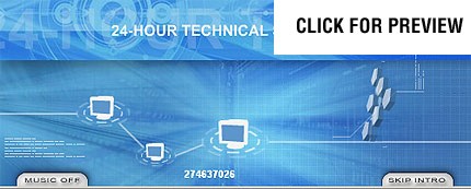 hosting site template