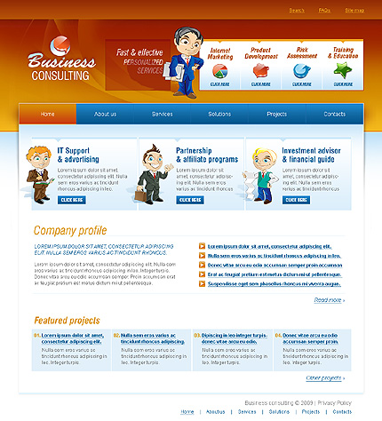 Business Consulting Website Template