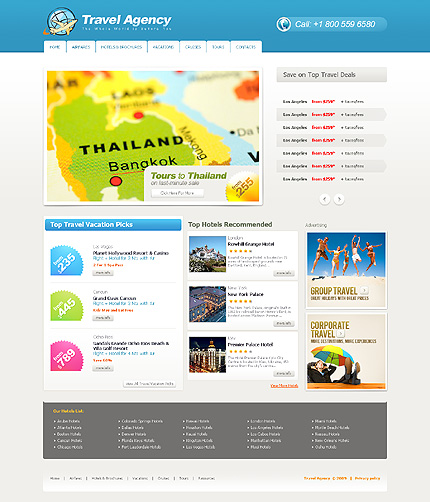 Travel Agency Website Template