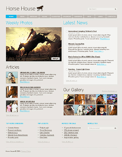 Horse House Website Template