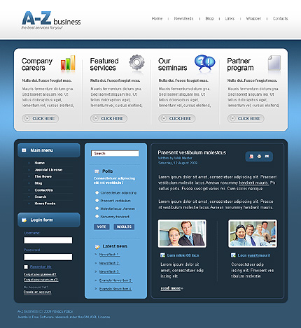 a-z site template