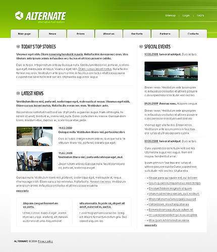 Template #24644, Photoshop Content Page Screenshot