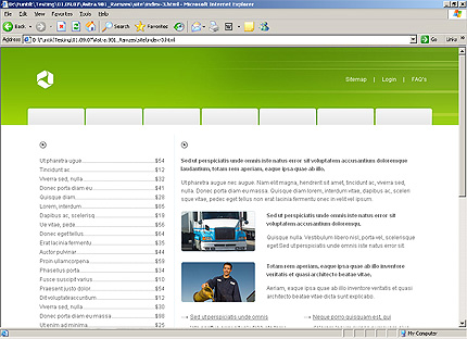 Template #24644, Html Content Page Screenshot