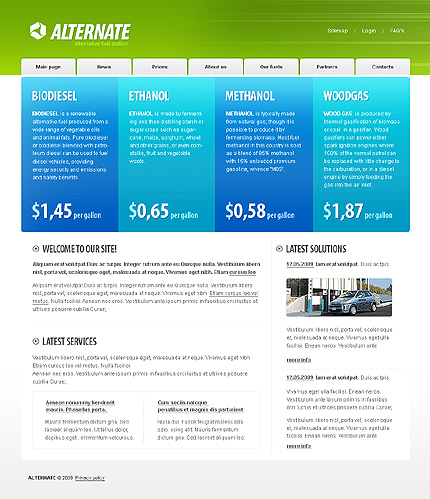 Template #24644, Adobe Photoshop Homepage Screenshot