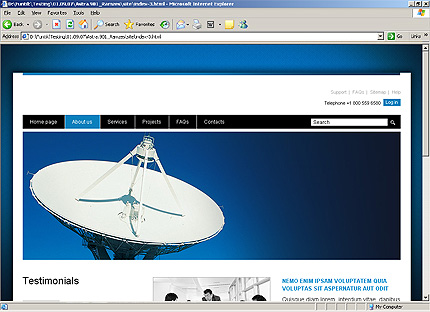 Template #24684, Html Content Page Screenshot