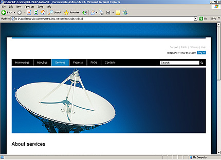 Template #24684, Html Content Page Screenshot