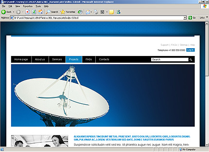 Template #24684, Html Content Page Screenshot
