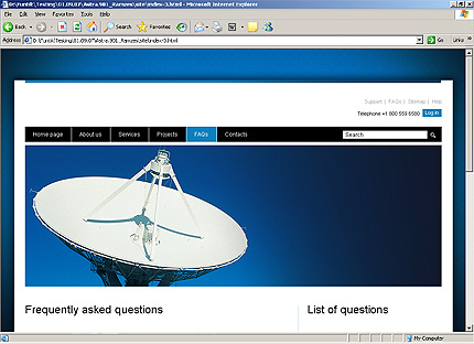 Template #24684, Html Content Page Screenshot