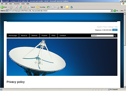 Template #24684, Html Content Page Screenshot