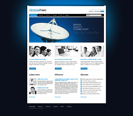 Template #24684, Adobe Photoshop Homepage Screenshot
