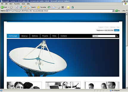 Template #24684, Html Homepage Screenshot