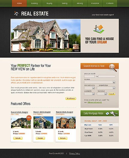 Template #24754, Adobe Photoshop Homepage Screenshot