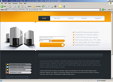 Template #24755, Html Homepage Screenshot