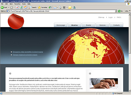 Template #24758, Html Content Page Screenshot
