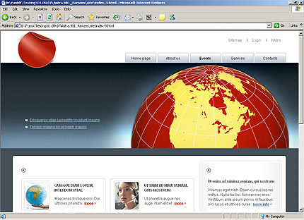 Template #24758, Html Content Page Screenshot