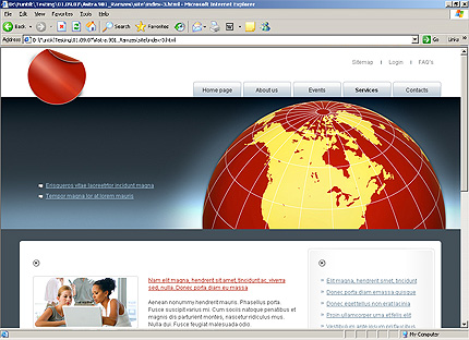 Template #24758, Html Content Page Screenshot