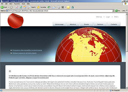Template #24758, Html Content Page Screenshot