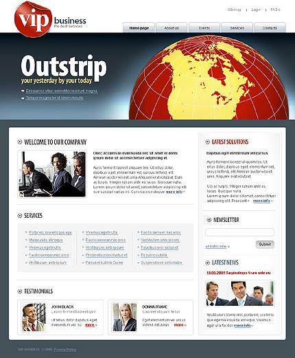 Template #24758, Adobe Photoshop Homepage Screenshot