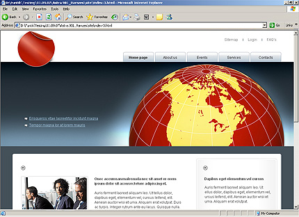 Template #24758, Html Homepage Screenshot