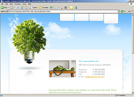 Template #24759, Html Content Page Screenshot