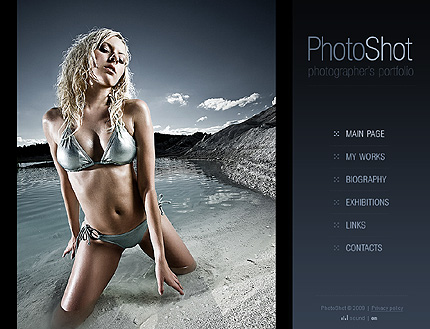 Template #24763, Adobe Photoshop Homepage Screenshot