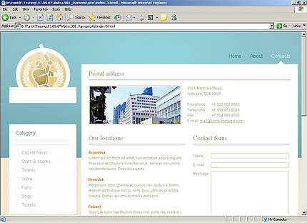 Template #24828, Html Content Page Screenshot