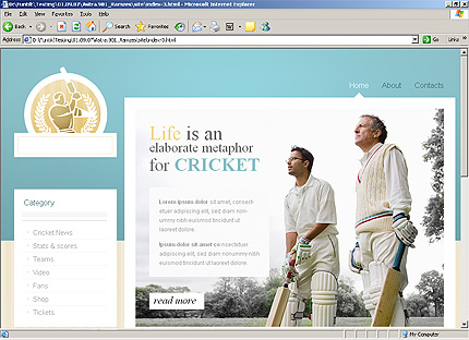 Template #24828, Html Homepage Screenshot