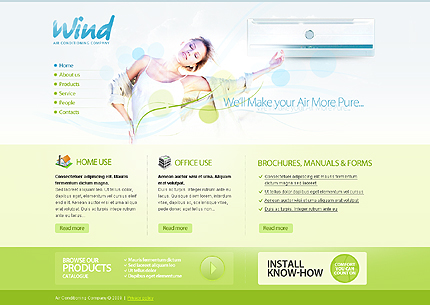 Template #24838, Adobe Photoshop Homepage Screenshot