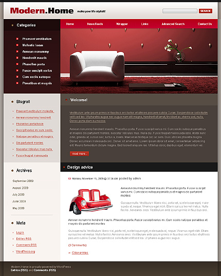 modern site template