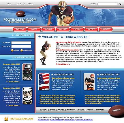 sport&nbsp;site template