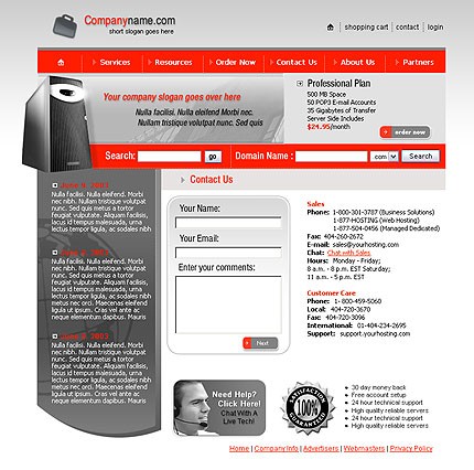 business&nbsp;site template