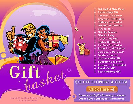 gifts&nbsp;site template