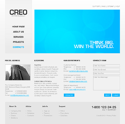 creo&nbsp;site template