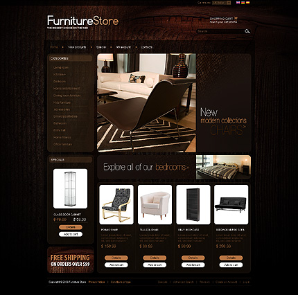 furniture site template