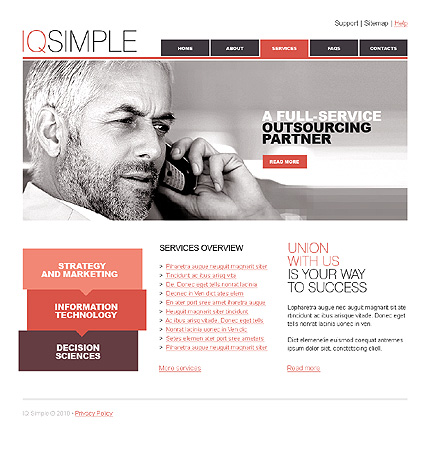 iq&nbsp;site template