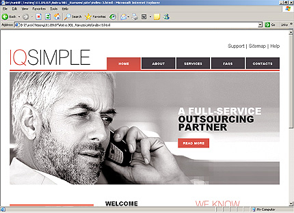 simple&nbsp;website template