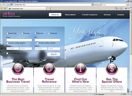 company&nbsp;website template