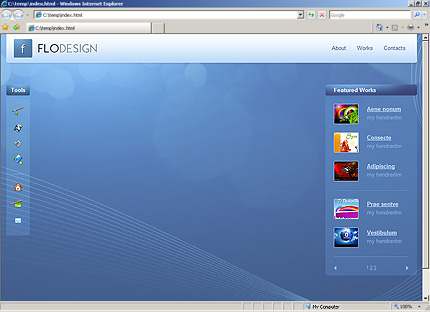 flodesign&nbsp;site template