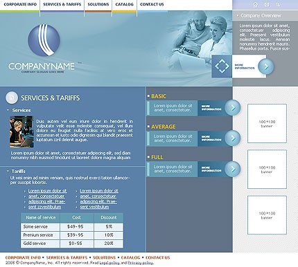 hosting&nbsp;site template