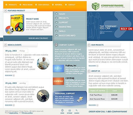 software&nbsp;site template