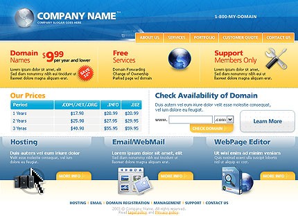 Template #2733, Adobe Photoshop Homepage Screenshot