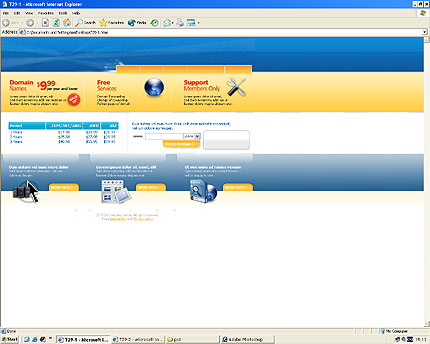 Template #2733, Html Homepage Screenshot