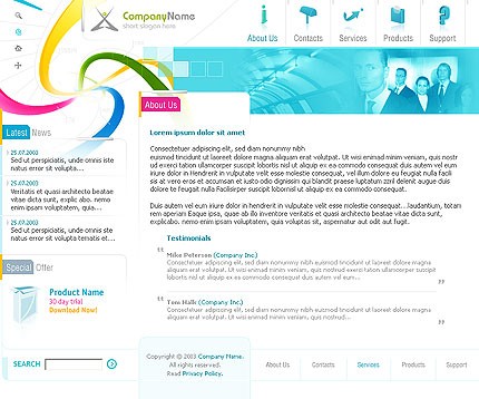business&nbsp;site template