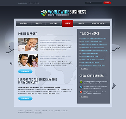 world&nbsp;site template