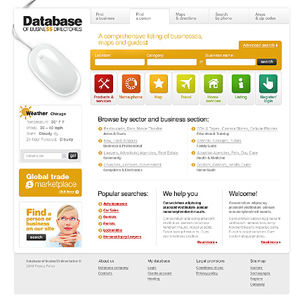 database&nbsp;site template