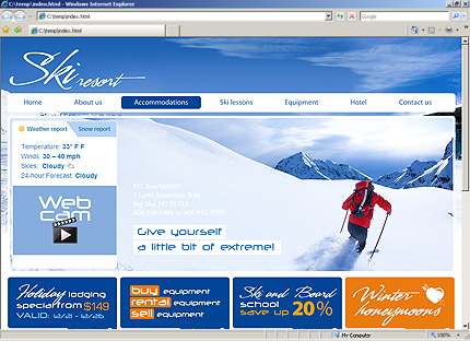 Template #27626, Html Content Page Screenshot