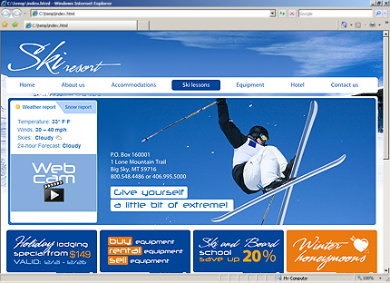 Template #27626, Html Content Page Screenshot