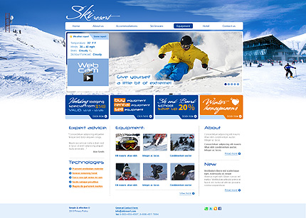 Template #27626, Photoshop Content Page Screenshot